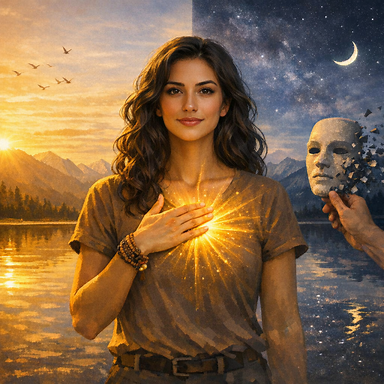 Greek Woman Embodying Authenticity